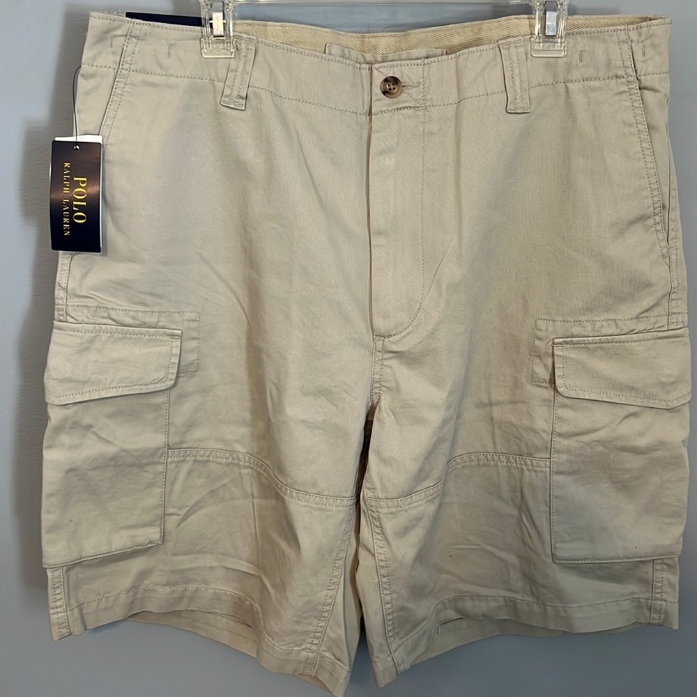 Polo Ralph Lauren khaki shorts.